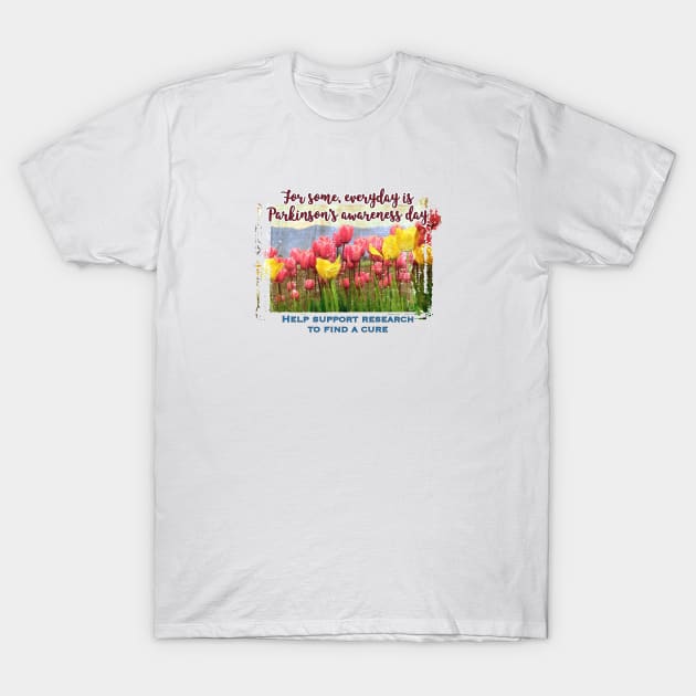 Parkinsons Awareness Day/Support Research T-Shirt by YOPD Artist